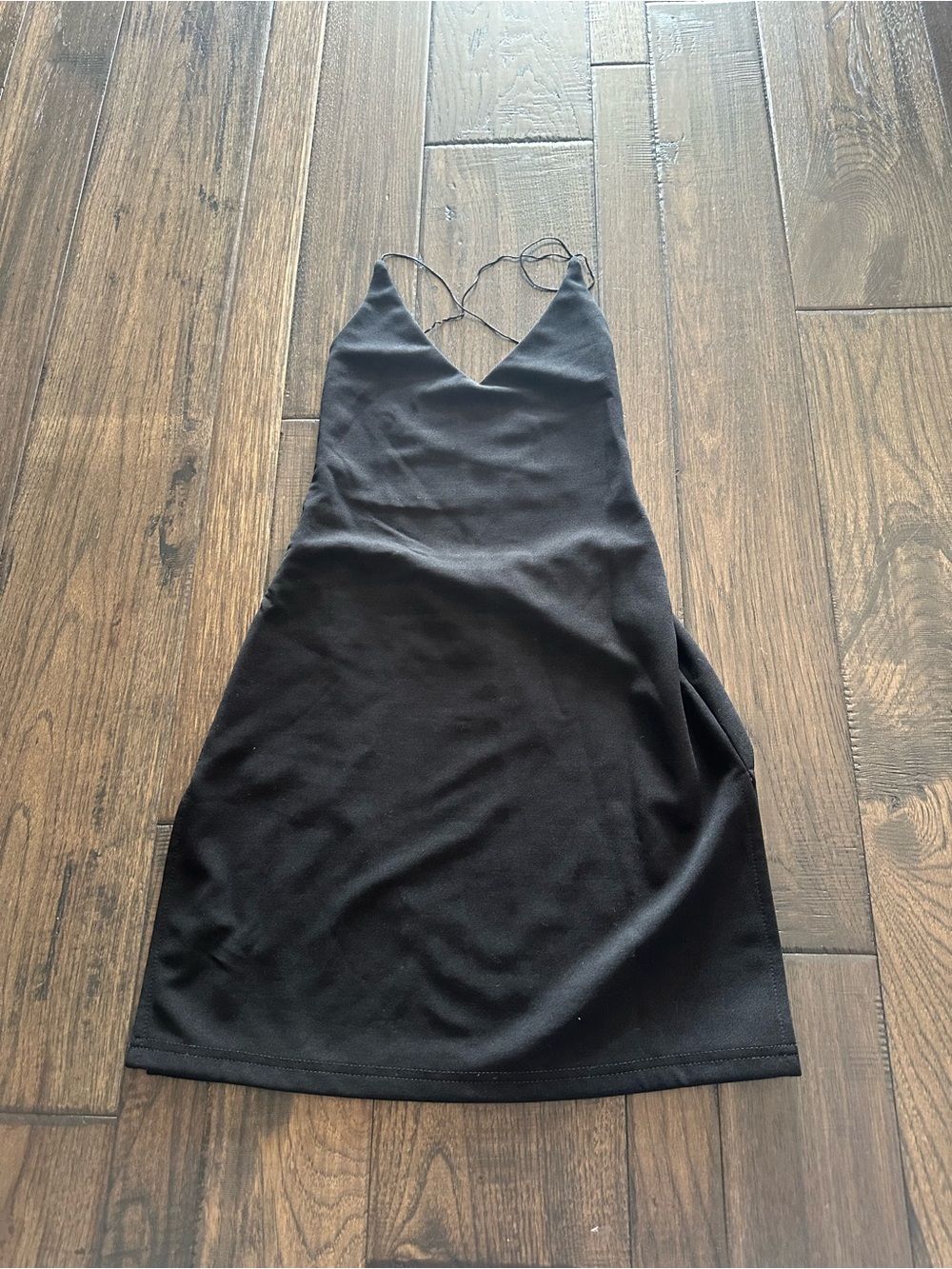 Beginning Boutique Black Backless Mini Dress – Size 6